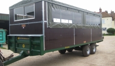 Bespoke Marshall BC/21 Bale Trailer Retrofitted With Shooting Hide