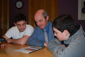 The next generation - Charles P and David Marshall learning from their father Charles R Marshall in the early 2000's.